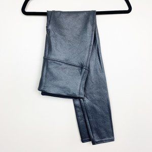 Spanx Faux Snakeskin Printed Leggings - Grey